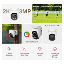 MERCUSYS MC510 Yatay/Dikey Hareketli Wi-Fi Güvenlik Kamerası