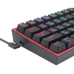 Redragon K616 Fizz Pro Red Switch Kablosuz Siyah Gaming Klavye