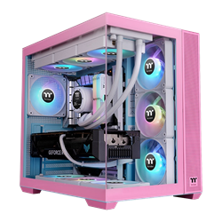 Thermaltake View 380 Bubble Pink Tempered Glass ARGB USB 3.2 ATX Mid Tower Kasa