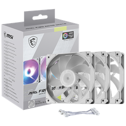 MSI MAG F120 ARGB 120mm Reverse Beyaz Üçlü Kasa Fanı
