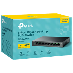 TP-LINK LS108GP 8 Port Poe Gigabit Masaüstü Switch