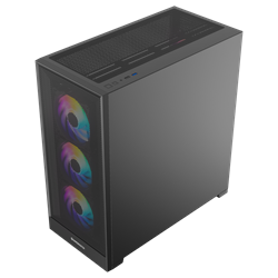 GameBooster MYSTRAL 750W 80+ Bronze ATX3.1 Gen5.1 Mesh ARGB E-ATX Mid Tower Siyah Kasa