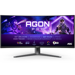 AOC AGON AG346UCD 34" 175Hz 0.3ms HDMI DP USB G-Sync HDR400 WQHD OLED E-Spor Gaming Monitör