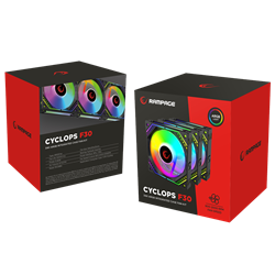Rampage CYCLOPS F30 3*12cm ARGB Tümleşik Siyah Kasa Fanı