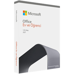 Microsoft Office Ev ve Öğrenci 2021 Türkçe Kutulu Ofis Yazılımı