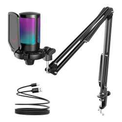 Fifine Ampligame A6T RGB Yayıncı USB Mikrofon Seti
