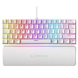 Rampage ALLY K11 Blue Switch Rainbow Kablolu Beyaz Mekanik Gaming Klavye