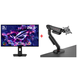 ASUS ROG STRIX XG27AQDMGR 26.5" OLED Monitör + ROG Ergo 49" Askı Aparatı Bundle Paket