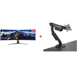 ASUS ROG STRIX XG49VQ 49" Monitör + ROG Ergo 49" Askı Aparatı Bundle Paket