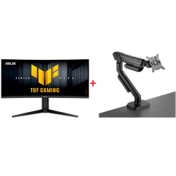 ASUS TUF GAMING VG34WQL5A 34" Monitör + ROG Ergo 49" Askı Aparatı Bundle Paket
