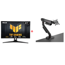 ASUS TUF GAMING VG27AQM5A 27" Monitör + ROG Ergo 49" Askı Aparatı Bundle Paket