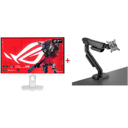 ASUS ROG STRIX XG27ACMES-W 27" Monitör + ROG Ergo 49" Askı Aparatı Bundle Paket