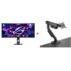 ASUS ROG STRIX XG34WCDG 27" OLED Monitör + ROG Ergo 49" Askı Aparatı Bundle Paket