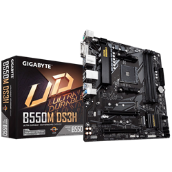 GIGABYTE B550M DS3H 4733MHz(OC) DDR4 Soket AM4 M.2 HDMI DVI mATX Anakart