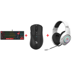 A4Tech Bloody S87 Klavye + A4Tech Bloody R73 ULTRA Mouse + A4Tech Bloody GR270 Kulaklık Bundle Paket