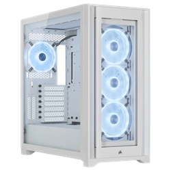 CORSAIR iCUE 5000X RGB QL Edition Tempered Glass Beyaz ATX Bilgisayar Kasası