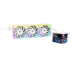 Thermaltake MAGCurve 360 Ultra 6,67" AMOLED Ekranlı 3x120mm ARGB Beyaz İşlemci Sıvı Soğutucu