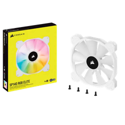 CORSAIR iCUE SP140 ELITE RGB Beyaz 140mm Kasa Fanı