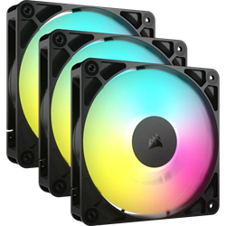 CORSAIR RS120 ARGB 120mm PWM Siyah Üçlü Kasa Fanı