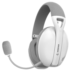 Rampage Crack H11 Beyaz/Gri Wireless 2.4G+ Bluetooth Mikrofonlu Oyuncu Kulaklığı