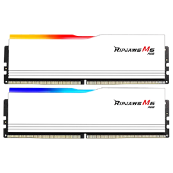 GSKILL 32GB (2x16GB) Ripjaws M5 RGB Beyaz DDR5 6400Mhz CL36 INTEL XMP Dual Kit Ram