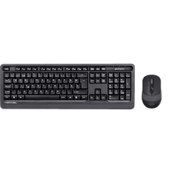 A4 Tech FG1010 Gri Türkçe F Kablosuz Klavye Mouse Set