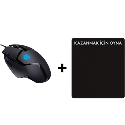 Logitech G402 HYPERION FURY Gaming  Mouse + 45X40 Mousepad Kit