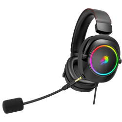GameBooster H44 RGB USB 7.1 Siyah Profesyonel Kablolu Gaming Kulaklık
