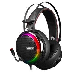 GameBooster H8 Ghost Shark Rainbow RGB Titreşimli 7.1 Surround Siyah Gaming Kulaklık