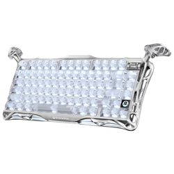 GravaStar Mercury K1 Pro RGB Kailh Switch Ghost Silver Kablosuz Gaming Klavye