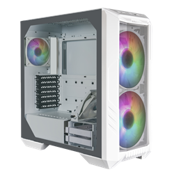 Cooler Master HAF 500 TG Mesh ARGB USB 3.2 Beyaz E-ATX Mid Tower Kasa