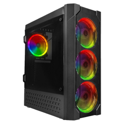 POWER BOOST VK-P06B 550W RGB Mesh Panel USB 3.0 Mid Tower Kasa 