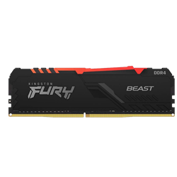 Kingston 8GB FURY Beast RGB 3200 MHz CL16 DDR4 Single Kit Ram