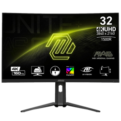 MSI 32" MAG 321CUP 160Hz 1ms(MPRT) HDMI DP Type-C 15W Adaptive Sync Curved 1500R VA Gaming Monitör