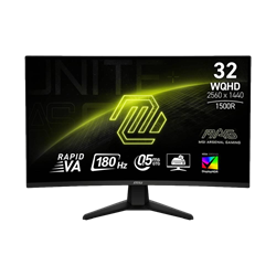 MSI MAG 32CQ6F 31.5" 180Hz 0.5ms HDMI DP AdaptiveSync HDR400 WQHD Rapid VA Curved 1500R Gaming Monitör