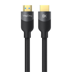 VegGieg Premium 4K 60Hz HDCP ARC HDR Örgülü HDMI 2.1 Kablo 20 Metre