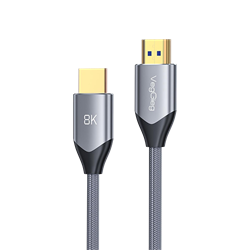 VegGieg 8K 60Hz 4K 120Hz 48 Gbps HDR ARC HDCP Örgülü HDMI 2.1 Kablo 3 Metre