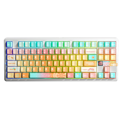 Aula F87 Pro V2 RGB Mekanik TKL Meteor İce Cream Switch Turuncu Kablosuz Gaming Klavye