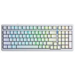 Aula F99 Star Vector Switch Hot Swap RGB Desenli Beyaz Kablosuz Mekanik Gaming Klavye