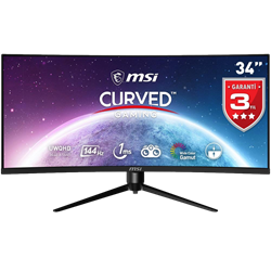 MSI 34" OPTIX MPG341QR 144Hz 1ms 2xHDMI DP USB-C HDR400 IPS UWQHD G-Sync Gaming Monitör