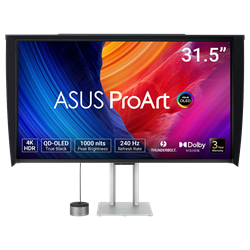 ASUS ProArt Display PA32UCDMR-K 32" 240Hz 0.1ms HDMI USB-C USB 3.2 AdaptiveSync Pivot HDR10 UHD QD-OLEDMonitör