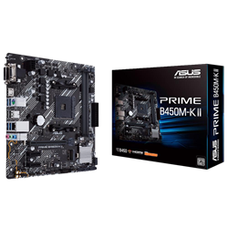 ASUS PRIME B450M-K II 4400MHz OC DDR4 SOKET AM4 D-Sub DVI-D HDMI M.2 mATX Anakart