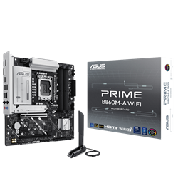 ASUS PRIME B860M-A WIFI 8666MHz OC DDR5 Soket 1851 M.2 USB-C HDMI DP mATX Anakart
