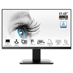 MSI PRO MP223 21.5" 100Hz 1ms HDMI D-Sub Adaptive Sync FHD VA Business Monitör