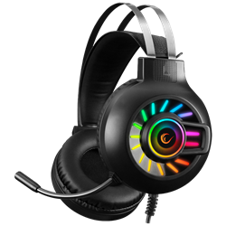 Rampage RM-K44 ZENGIBAR 7.1 Surround RGB Siyah Mikrofonlu Gaming Kulaklık