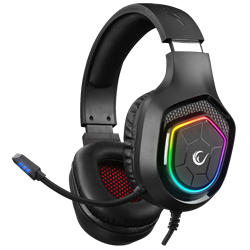 Rampage RM-K90 VECTOR RGB Siyah Mikrofonlu Gaming Kulaklık