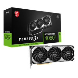 MSI GeForce RTX 4060 Ti VENTUS 3X E 8G OC 8GB GDDR6 DLSS 3 128 Bit Ekran Kartı