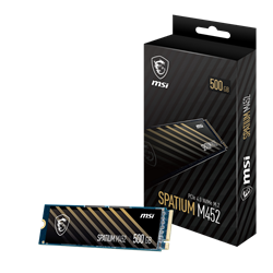 MSI SPATIUM M452 Gen4 M.2 2280 500GB SSD 3600MB Okuma / 3100MB Yazma