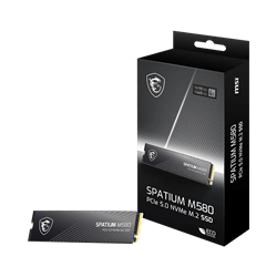 MSI SPATIUM M580 Gen5 M.2 2280 4TB SSD 14100MB Okuma / 12600MB Yazma