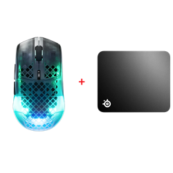 Steelseries Aerox 3 Wireless Gen 2 Mouse + SteelSeries QcK Medium Mouse Pad Bundle Paket